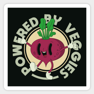 Powered By Veggies Magnet